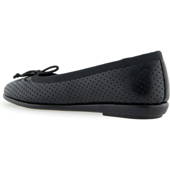 Aerosoles Women Black Perf Synthetic Polyurethane Closed Slip On Ballet Flat - Picture 7 of 7